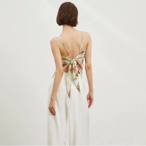 Double Sided Tie Dye Satin Top - Picture 3 of 4